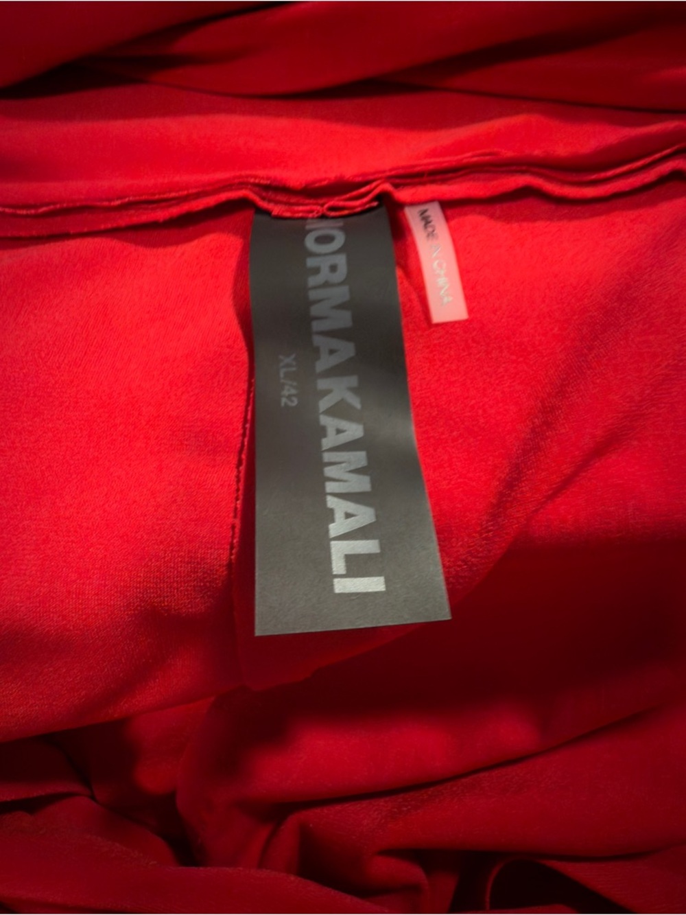 Strapless Red Ruched Side-Slit Dress - Picture 4 of 4